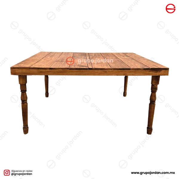 renta de mesa de madera cuadrada cdmx